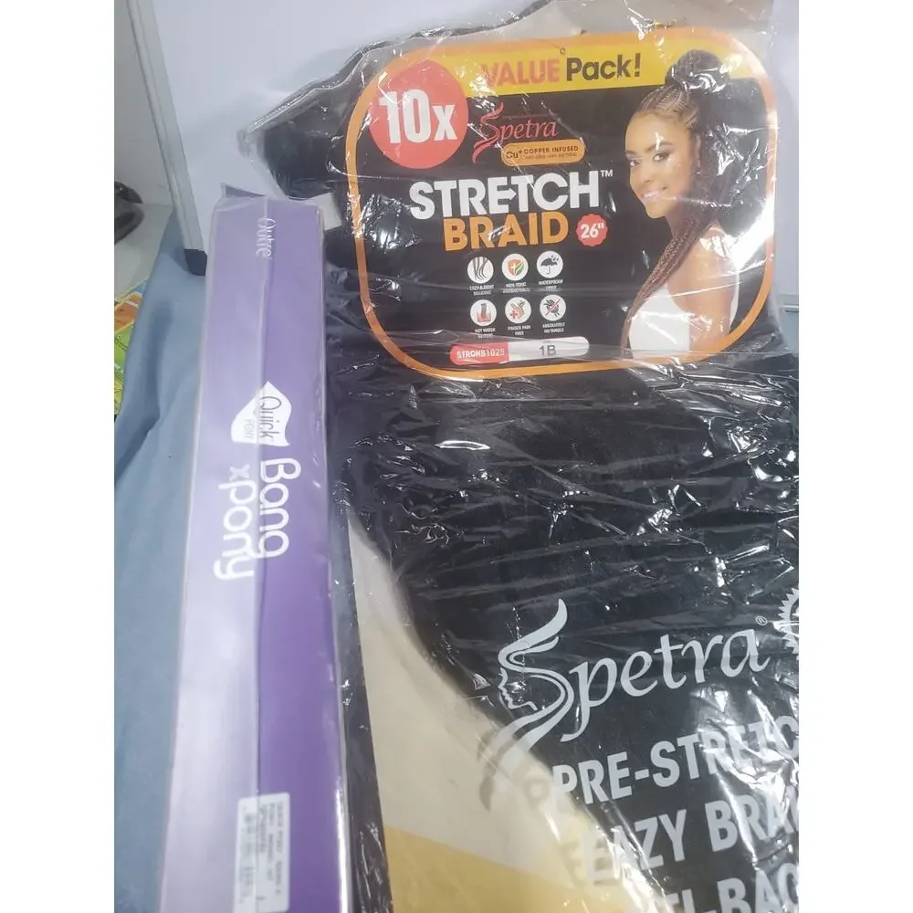 Amore Mio Spetra Stretch Braid Pre-Stretched Braiding Hair Color NEW Lot 2